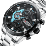 Curren 8402 - Silver Black