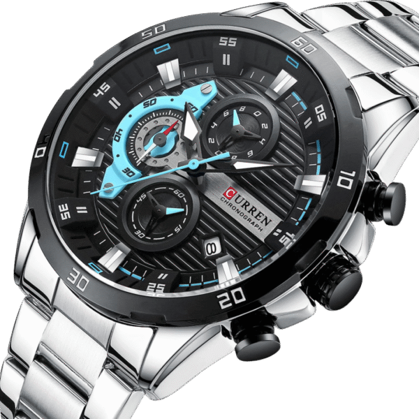 Curren 8402 - Silver Black